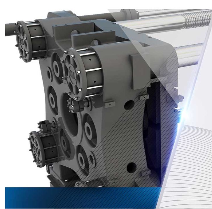 Sluiteenheid van een Welltec twee-platen spuitgietmachine voor grote producten